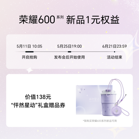 荣耀600系列1元权益包
