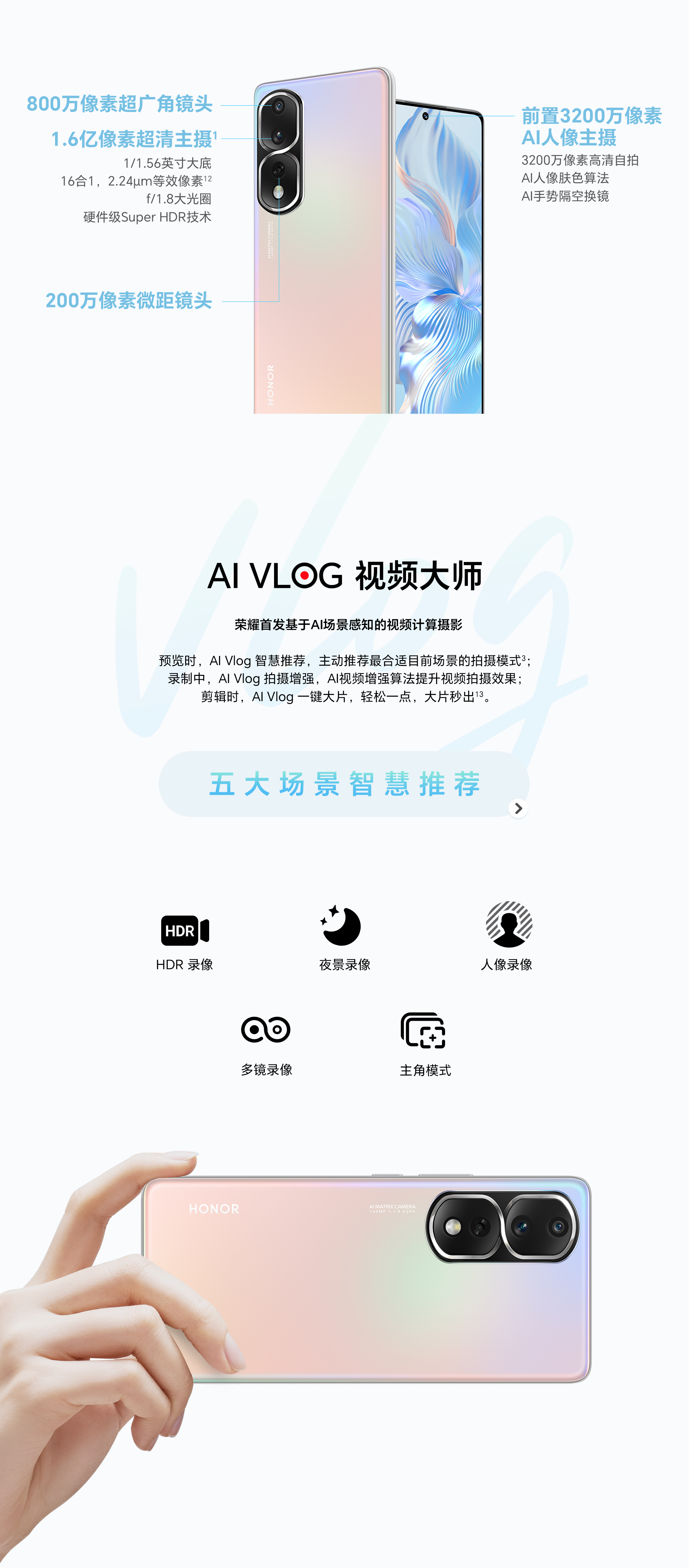 荣耀80 Pro 直屏版 12GB+256GB 墨玉青 双卡 全网通版8